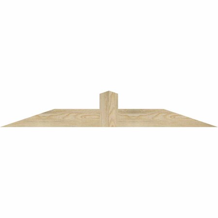 Ekena Millwork Portland Rough Sawn Timber Gable Bracket, Douglas Fir, 48"W x 8"H x 2"D x 4"F, 4/12 Pitch GBW048X08X0204POR00RDF